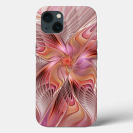 Funda Para iPhone 13 Resumen mariposa colorida Fantasía arte fractal