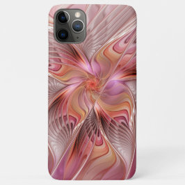 Funda Para iPhone 11 Pro Max Resumen mariposa colorida Fantasía arte fractal