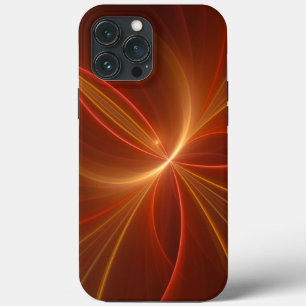Funda Para iPhone 13 Pro Max Resumen místico Arte fractal Colores cálidos moder
