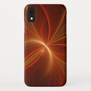 Funda Para iPhone XR Resumen místico Arte fractal Colores cálidos moder