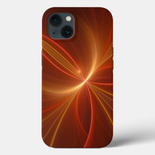 Funda Para iPhone 13 Resumen místico Arte fractal Colores cálidos moder