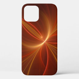 Funda Para iPhone 12 Pro Resumen místico Arte fractal Colores cálidos moder