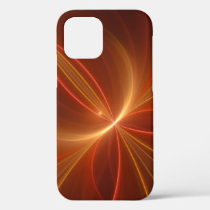 Funda Para iPhone 12 Resumen místico Arte fractal Colores cálidos moder