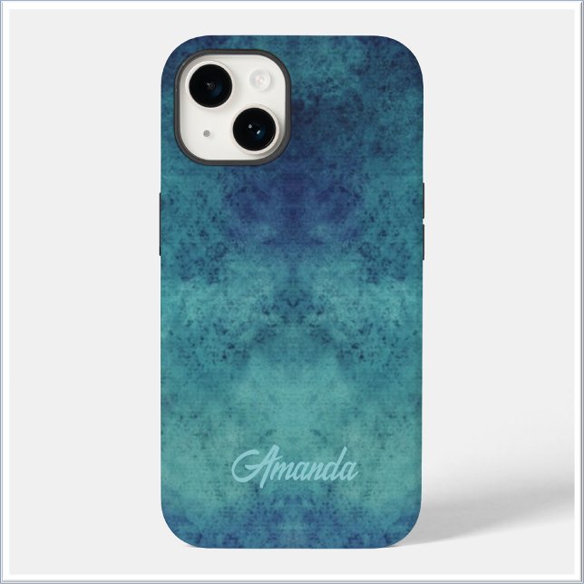 Funda De Case-Mate Para iPhone Resumen moderno de Aqua y Purple (Subido por el creador)