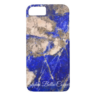 Funda Para iPhone 8/7 Resumen moderno de mármol de Granito Azul Lapis La