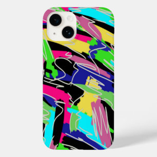 Funda Para iPhone 14 De Case-Mate Resumen moderno en colores arcoiris