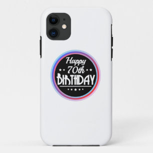 Funda Para iPhone 11 Resumen moderno Feliz cumpleaños número 70