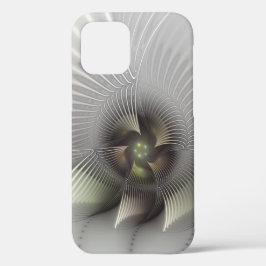 Funda Para iPhone 12 Resumen moderno Forma 3D Arte Fractal