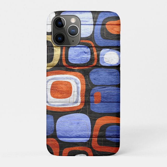 Funda De Case-Mate Para iPhone Resumen moderno Pastel Wood (Reverso)