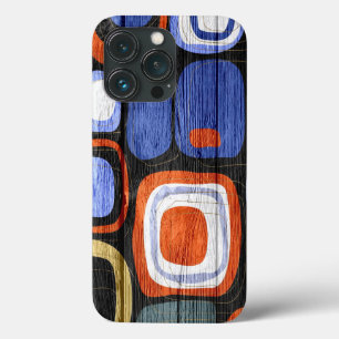 Funda Para iPhone 13 Pro Resumen moderno Pastel Wood look Funda-Mate iPhone