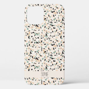 Funda Para iPhone 12 Resumen moderno Patrón Pastel Terrazzo