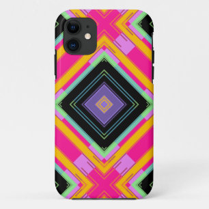 Funda Para iPhone 11 Resumen moderno retro colorido Resumen Art 5