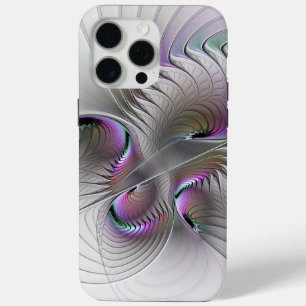 Funda Para iPhone 15 Pro Max Resumen moderno Shy Fantasía Figura Arte Fractal
