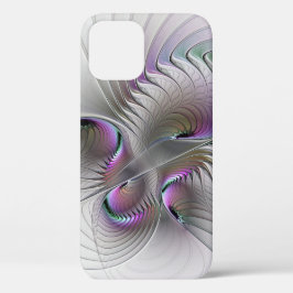 Funda Para iPhone 12 Resumen moderno Shy Fantasía Figura Arte Fractal
