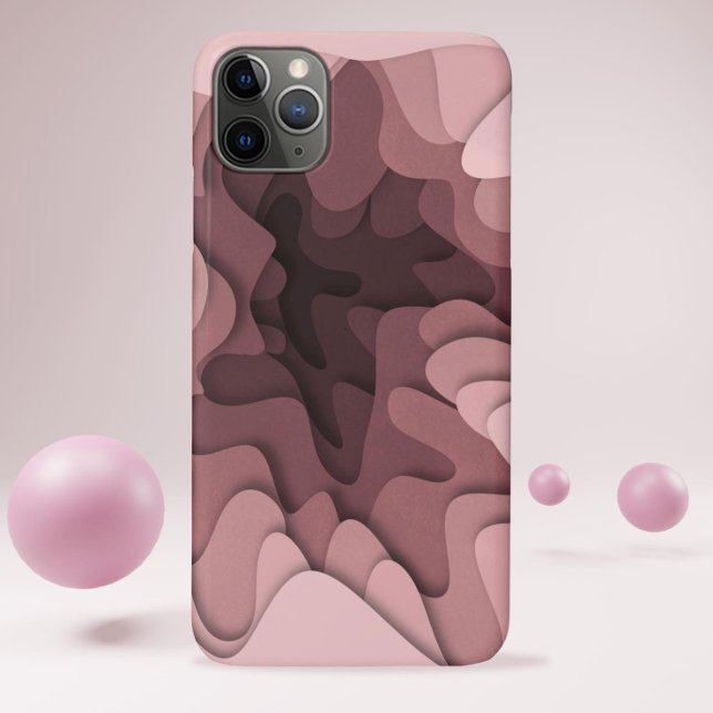 Funda De Case-Mate Para iPhone Resumen moderno simple Rosa rosa elegante (Subido por el creador)