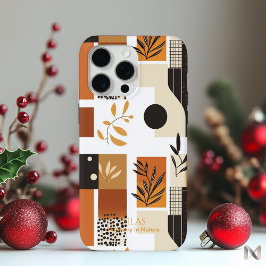 Funda Para iPhone 15 Pro Max Resumen moderno Tierra Botánica Minimalista