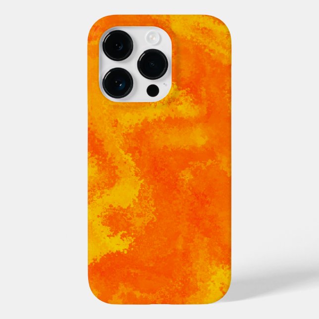 Funda De Case-Mate Para iPhone Resumen Naranja Difusión Amarilla (Reverso )