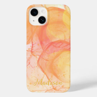 Funda Para iPhone 14 De Case-Mate Resumen Naranja moderno personalizado