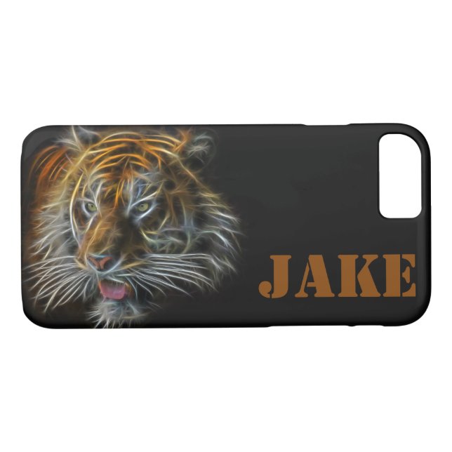 Funda De Case-Mate Para iPhone Resumen Neon Tigerhead Funda-Mate iPhone Estuche (Reverso (horizontal))