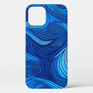 Funda Para iPhone 12 Pro Resumen Olas de agua azul turquesa en el océano