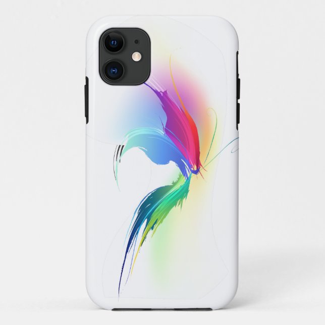 Funda De Case-Mate Para iPhone Resumen Paint Splatt Butterfly (Reverso)