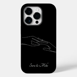 Funda Para iPhone 14 Pro De Case-Mate Resumen Pareja de líneas de arte , Boho Moda