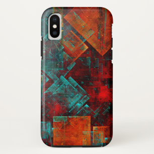 Funda Para iPhone X Resumen Patrón artístico moderno de Guay colorido