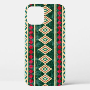 Funda Para iPhone 12 Resumen Patrón de estilo geométrico africano