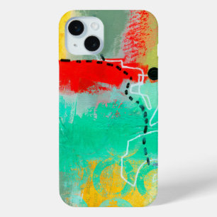 Funda Para iPhone 15 Mini Resumen Patrón elegante de pintura de color mezcla