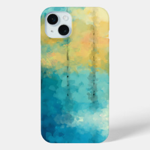 Funda Para iPhone 15 Mini Resumen Patrón elegante de pintura de color mezcla