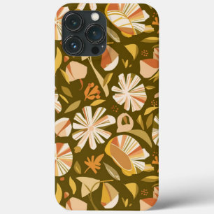 Funda Para iPhone 13 Pro Max Resumen personalizado del patrón de flores de prim