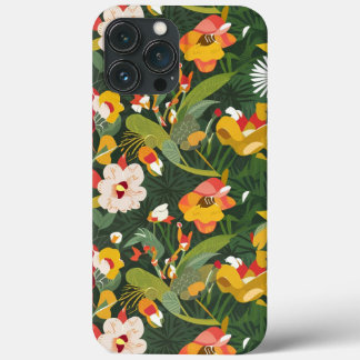 Funda Para iPhone 13 Pro Max Resumen personalizado del patrón de flores de prim