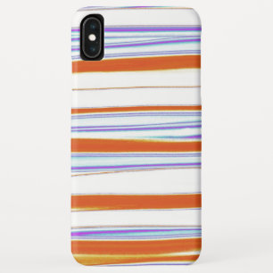 Funda Para iPhone XS Max Resumen Pintura de franjas coloridas