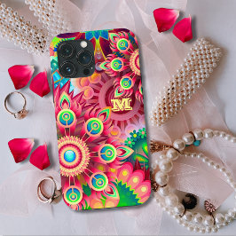 Funda Para iPhone 13 Pro Max Resumen Psicodélico-colorido moderno Resumen inici