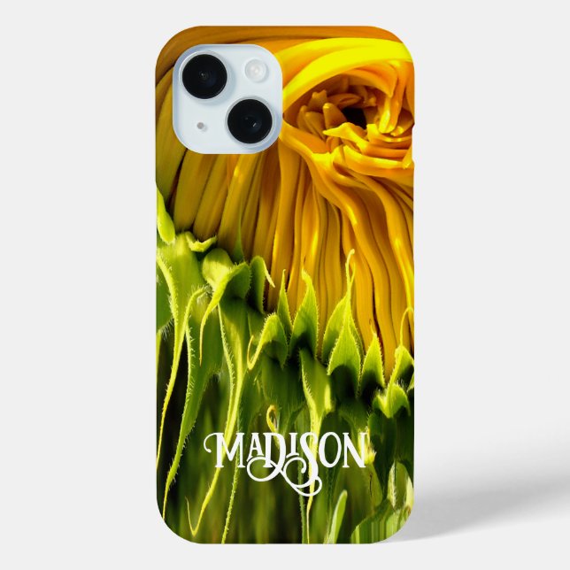 Funda De Case-Mate Para iPhone Resumen retro funky giratorio girasol, geometría a (Reverso )