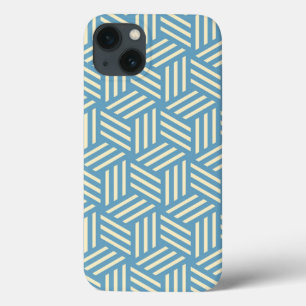 Funda Para iPhone 13 Resumen retro Modelo de Cubos de ilusión óptica az