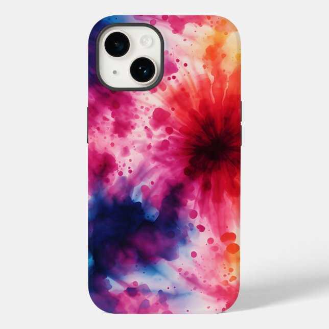 Funda De Case-Mate Para iPhone Resumen Retro Tye Pattern iPhone / iPad case (Reverso )