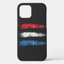 Funda Para iPhone 12 Pro *~* Resumen simple Bandera estadounidense moderna