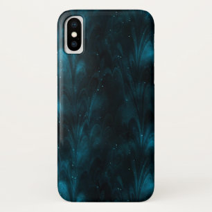 Funda Para iPhone X Resumen Textura Nébula Azul