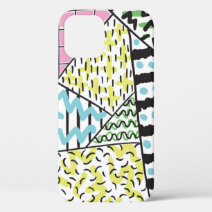 Funda Para iPhone 12 Resumen Tres: Arte De Fondo Dibujado A Mano