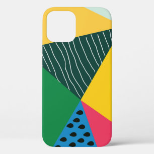 Funda Para iPhone 12 Resumen Triangular: Decoración de cosecha geométri
