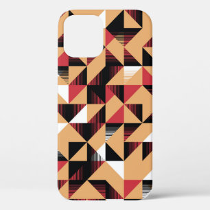 Funda Para iPhone 12 Resumen Triángulo, Belleza Retro Elegante.