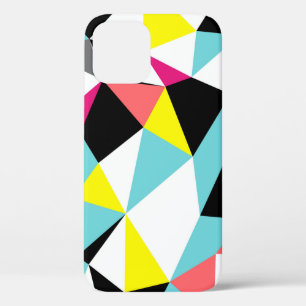 Funda Para iPhone 12 Resumen triángulos fondo de patrón geométrico