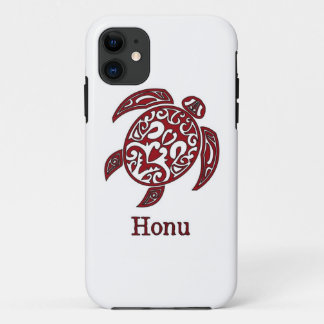 Funda Para iPhone 11 Resumen tribal de tortuga marina hawaiana en Mamáe