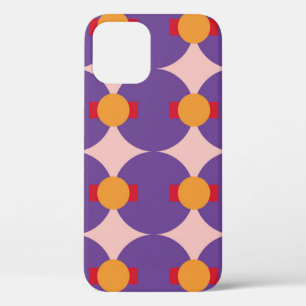 Funda Para iPhone 12 Resumen vintage de diseño de patrón retro de forma
