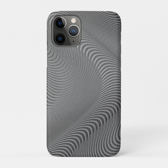 Funda De Case-Mate Para iPhone Resumen Wavy Gray (Reverso)