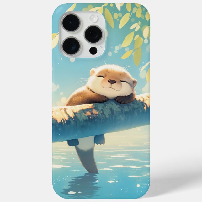 Funda De Case-Mate Para iPhone Retiro del río Otter (Reverso )