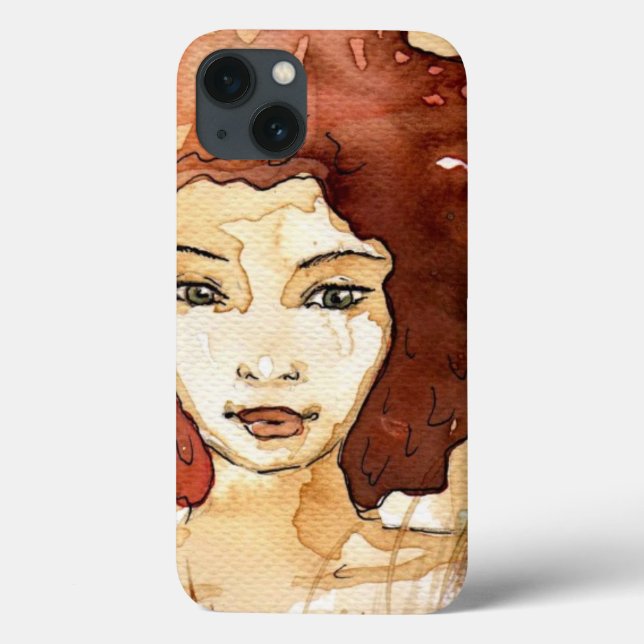 Funda De Case-Mate Para iPhone Retrato abstracto (Reverso)