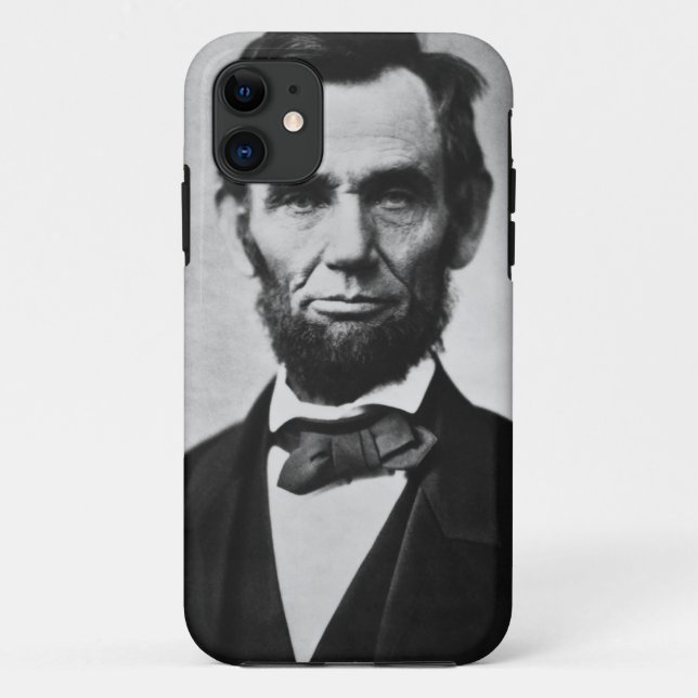 Funda De Case-Mate Para iPhone Retrato de Abraham Lincoln (Reverso)