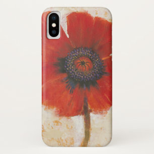 Funda Para iPhone X Retrato de amapola roja
